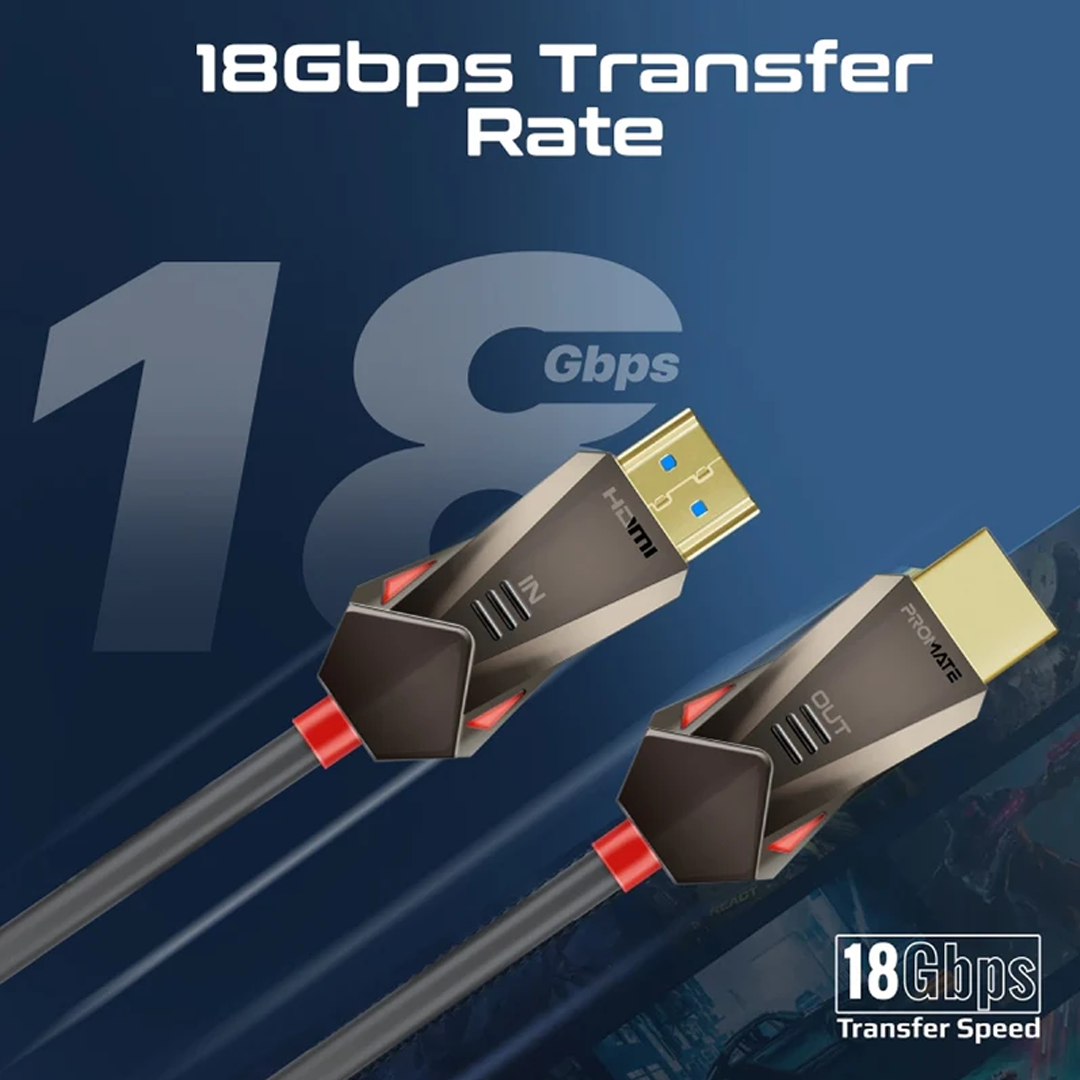 Promate 4K 60HZ HDMI Cable 15 Meter in Qatar Promate 4K 60HZ HDMI Cable 15 Meter in Qatar